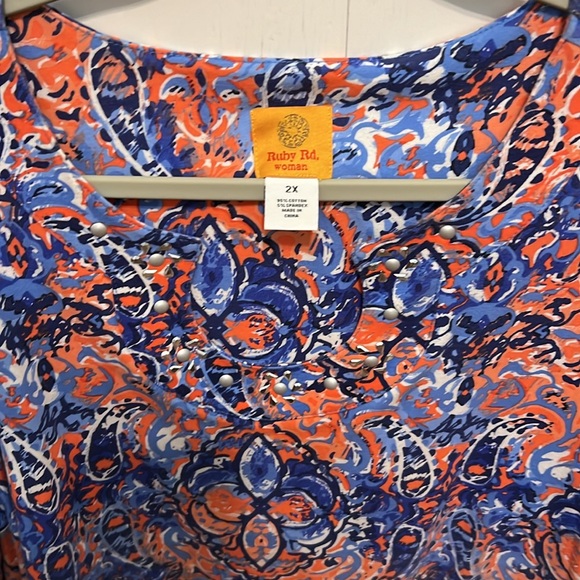 Ruby Rd top, 3X - Picture 3 of 3